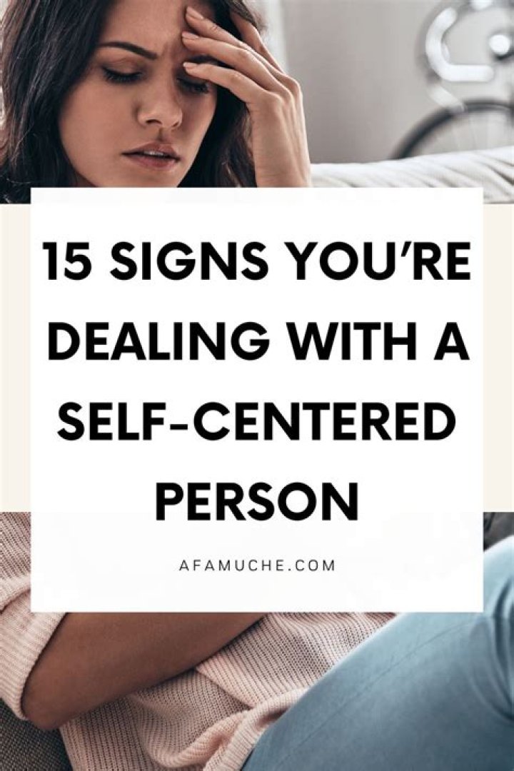 Is self centered person?
