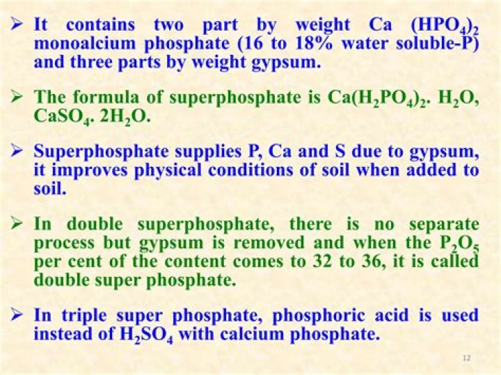 Is super phosphate soluble?