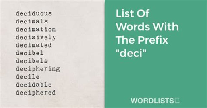 Is the correct value for the prefix deci-?
