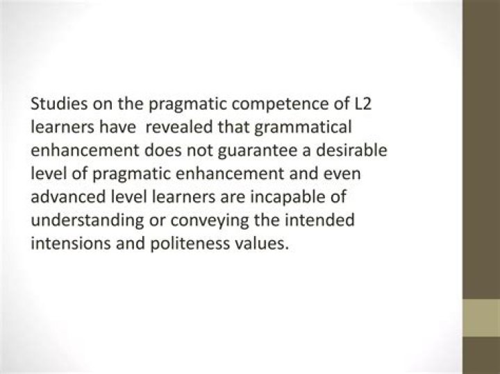 On a pragmatic level?