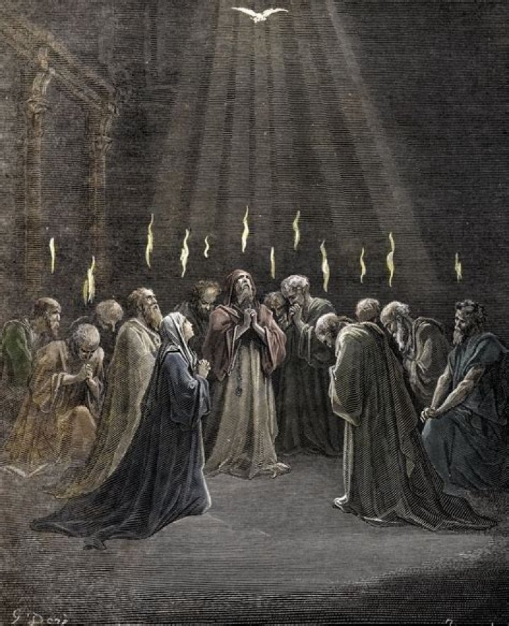 On pentecost the apostles?