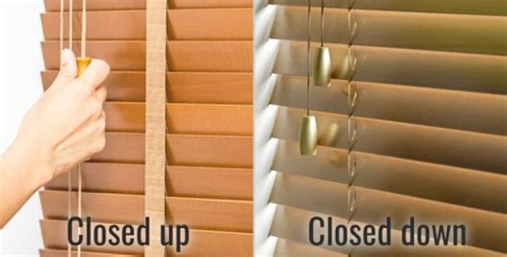 Should blinds close up or down?