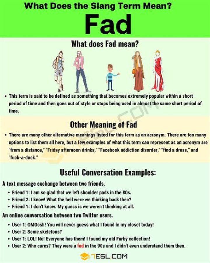 Was does fad mean?
