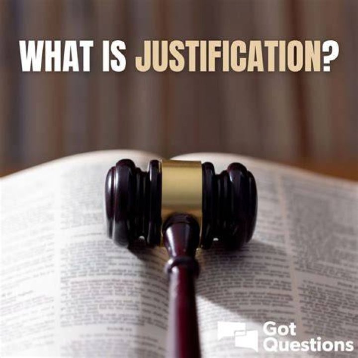 Was does justification mean?