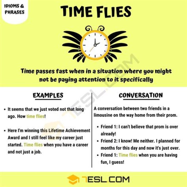 Was time flies meaning?
