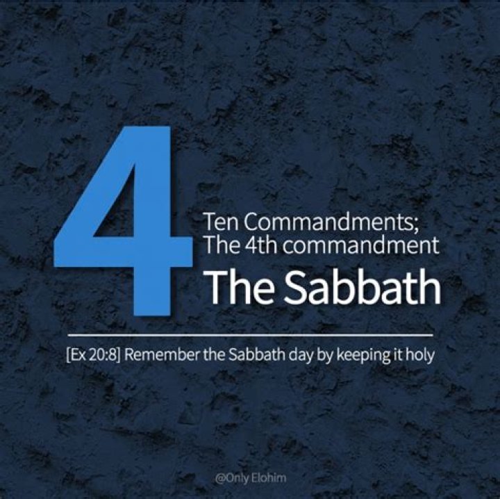 What commandment is sabbath?