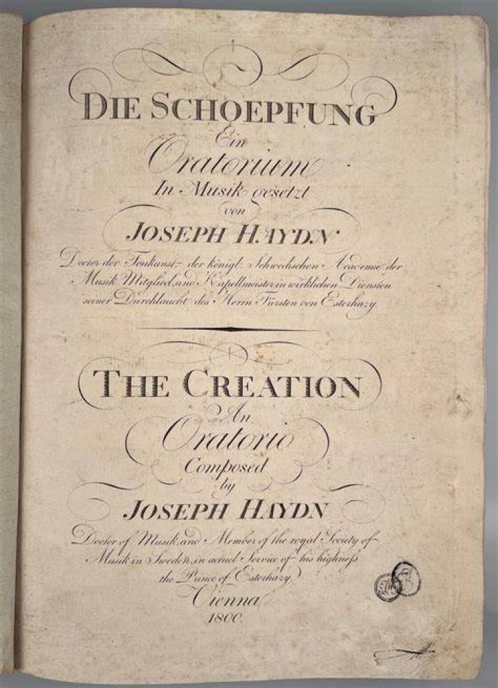 What composer created the oratorio the creation?