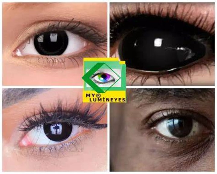 What do black colored eyes mean?