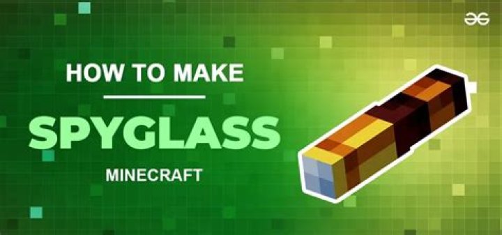 What does a spyglass do in minecraft?