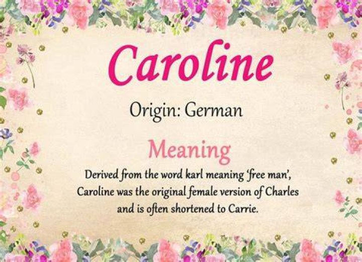 What does caroline mean?