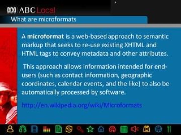 What does microformat mean?