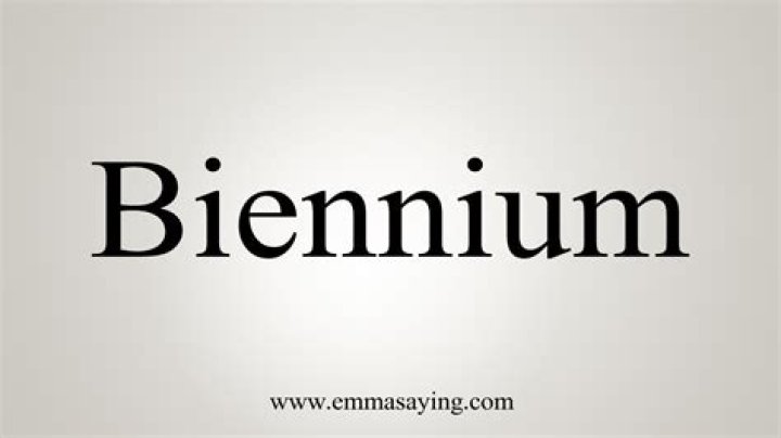 What does per biennium mean?