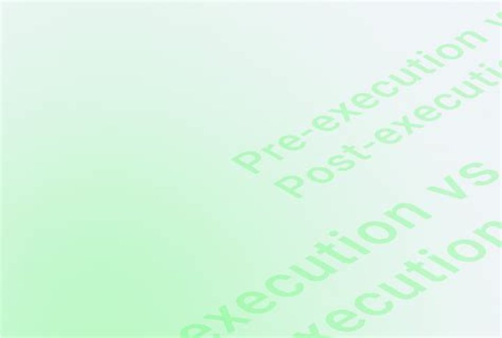 What does pre-execution mean?