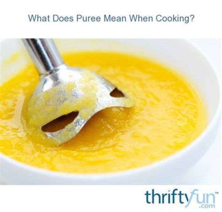 What does puree mean?