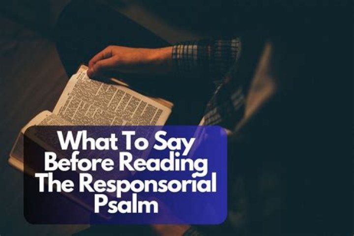 What does responsorial psalm mean?