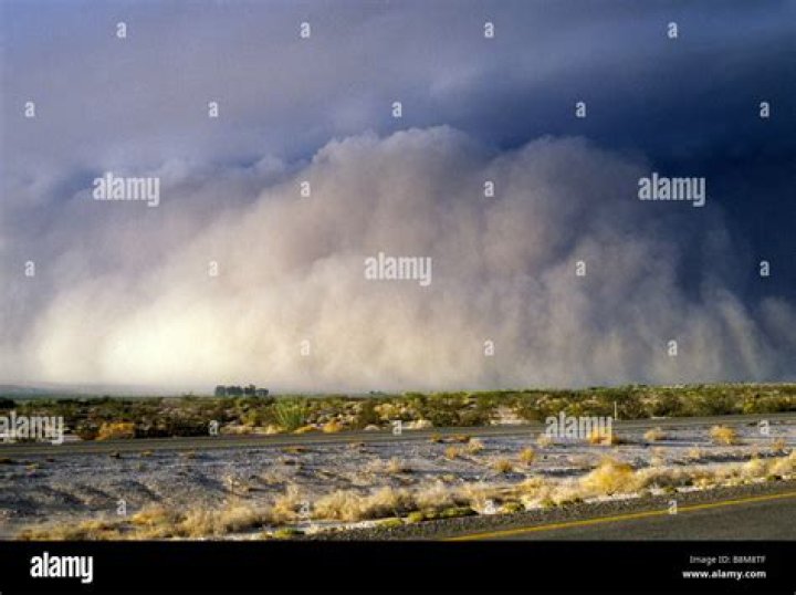 What is a huge dust storm called?