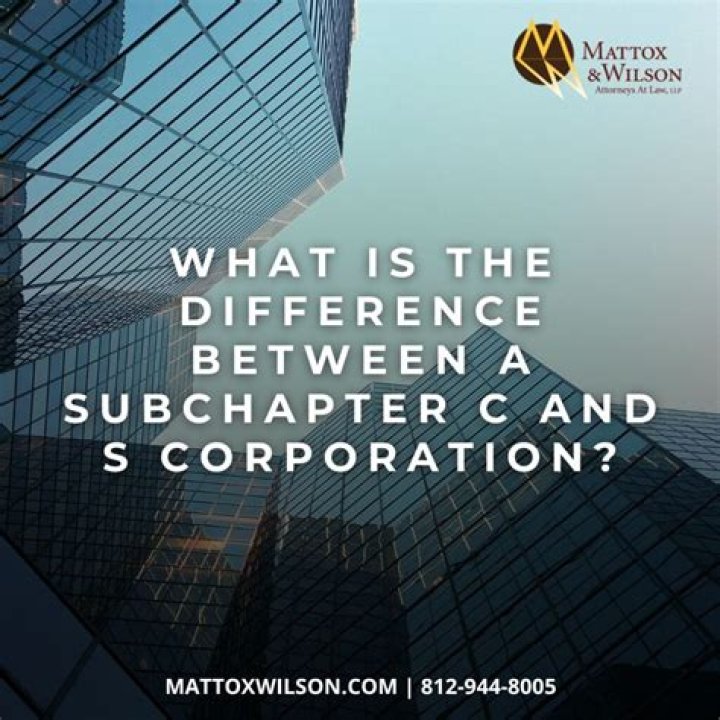 What is a subchapter c corporation?