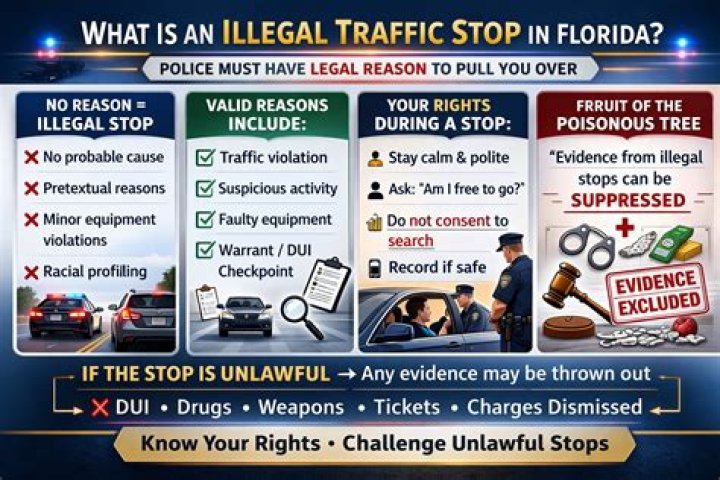 What is an illegal traffic stop?