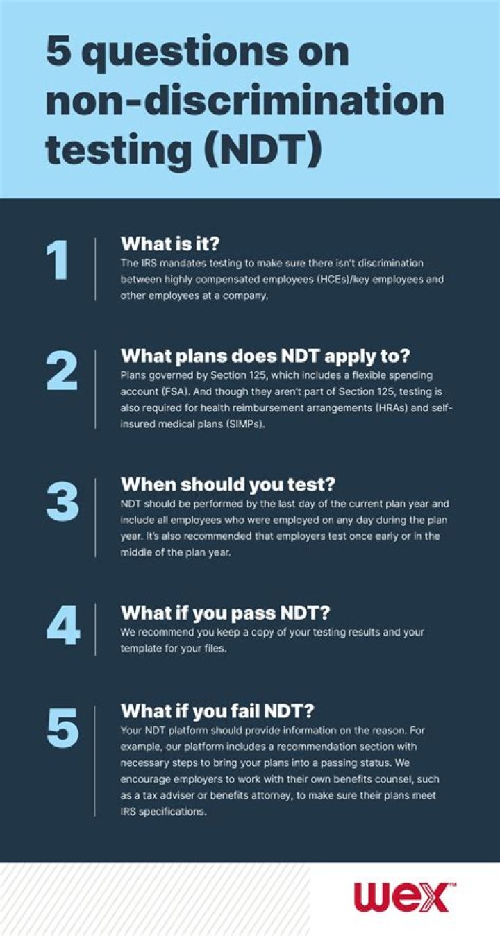 What is non-discrimination testing for FSA?