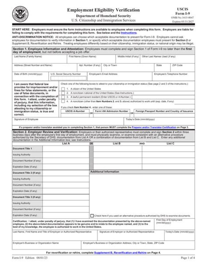 What is the Form 19?