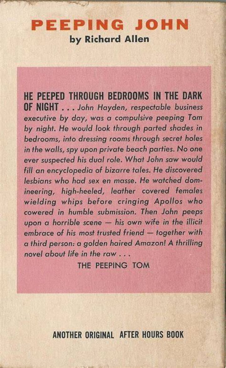 Whats a peeping john?