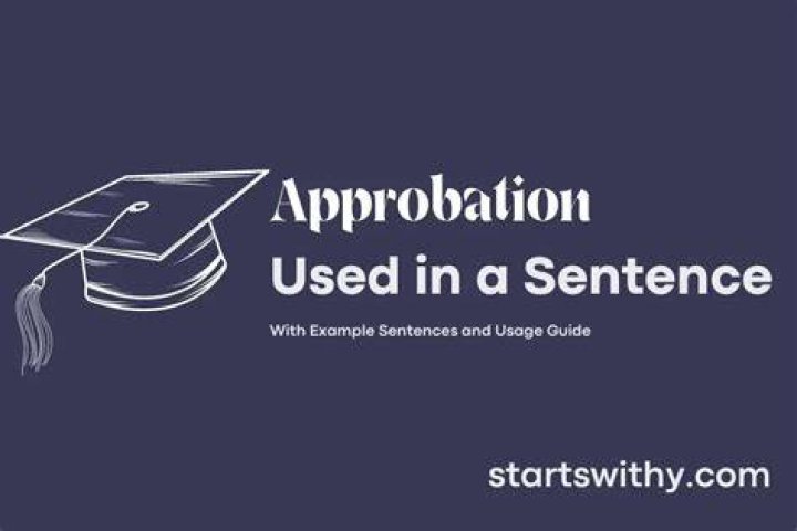 Whats a sentence for approbation?