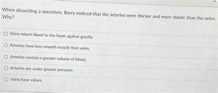 When dissecting a specimen barry noticed?