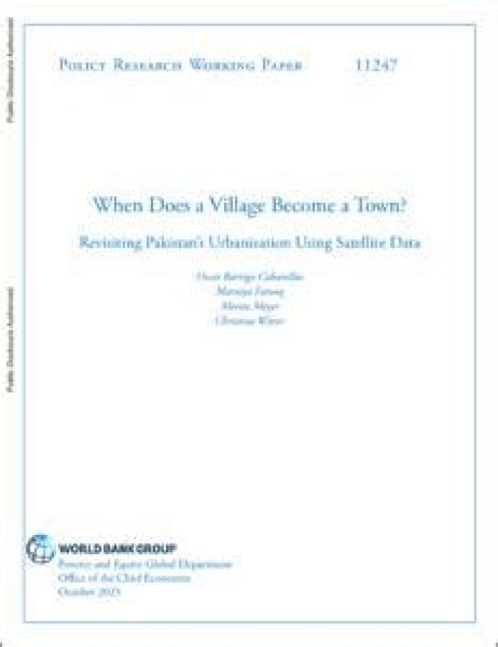 When does a village become a town?