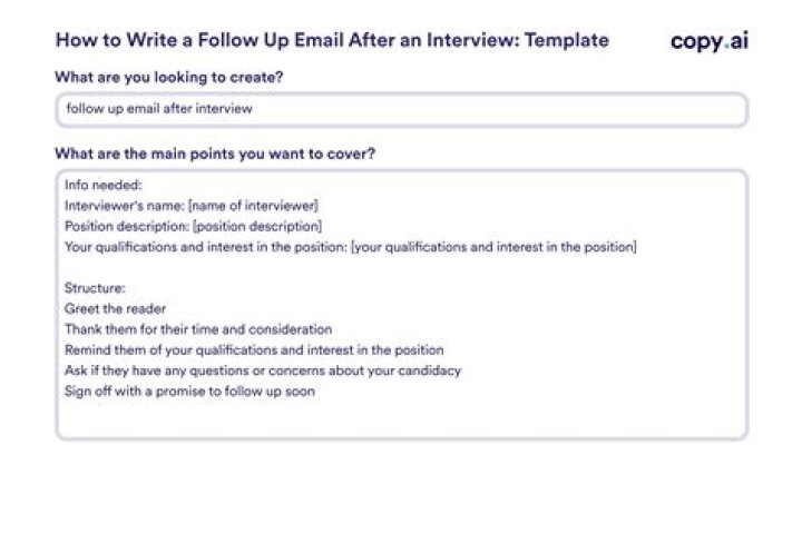 When follow up after interview?