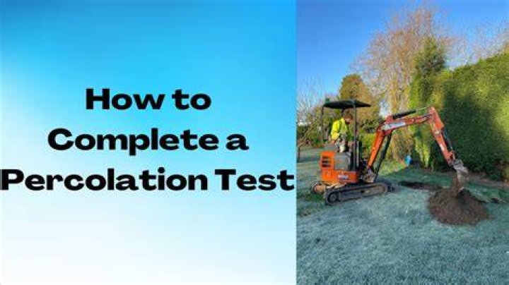 When is a percolation test required?