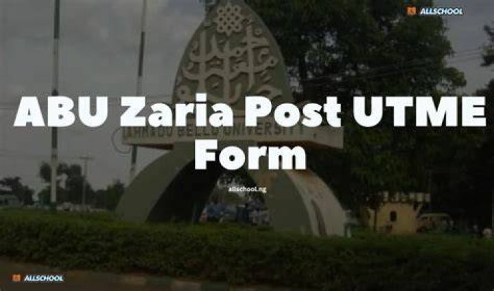 When is abu zaria post utme?
