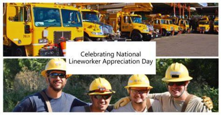When is lineworker appreciation day 2021?