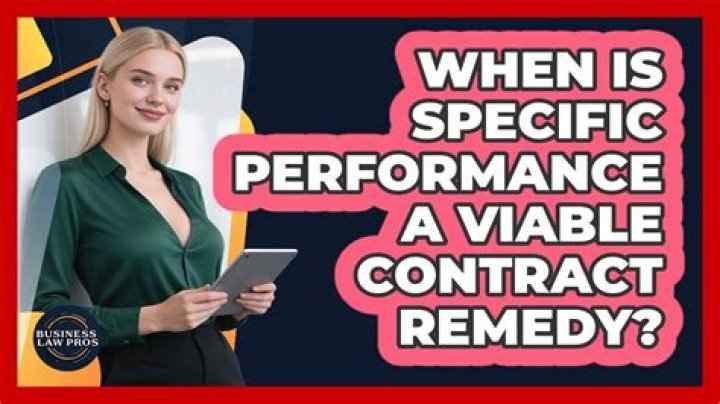 When is specific performance?