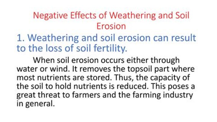 When soil erosion occurs?