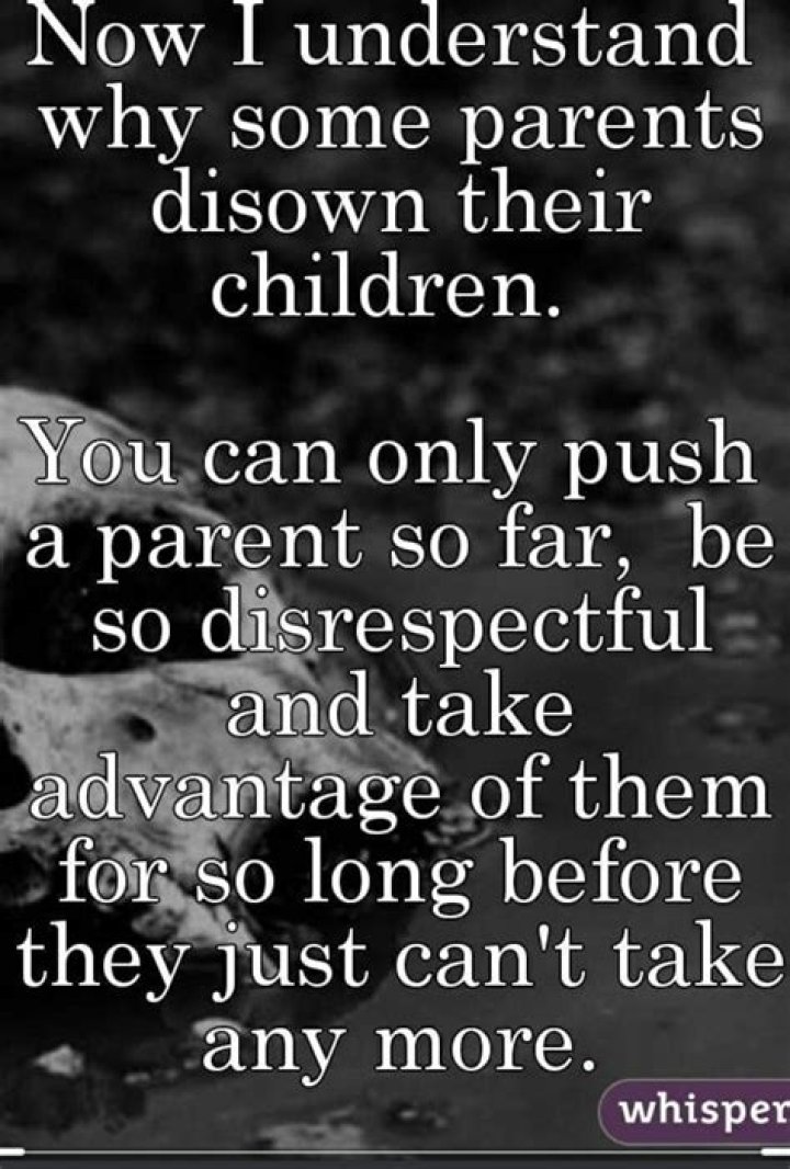When to use disowned?