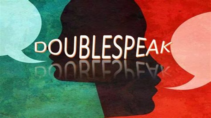 When was the word doublespeak first used?