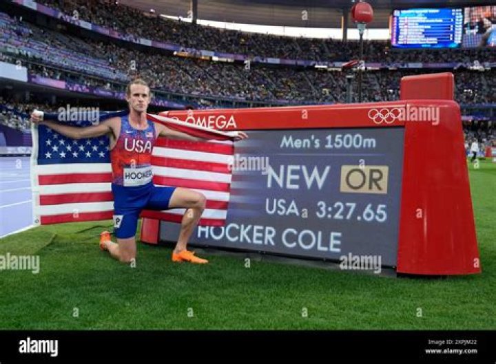 When will cole hocker run in the olympics?