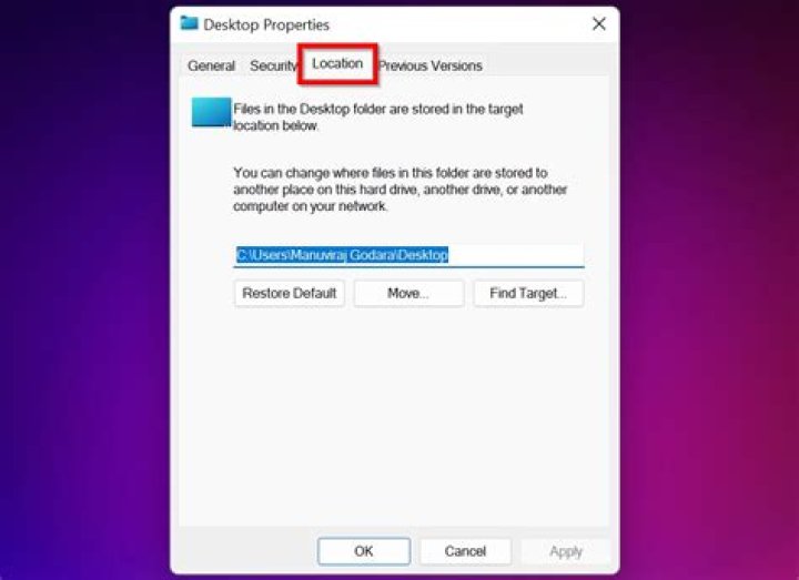 Where desktop files stored windows 10?