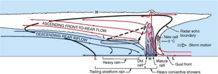 Where do squall lines most often develop?