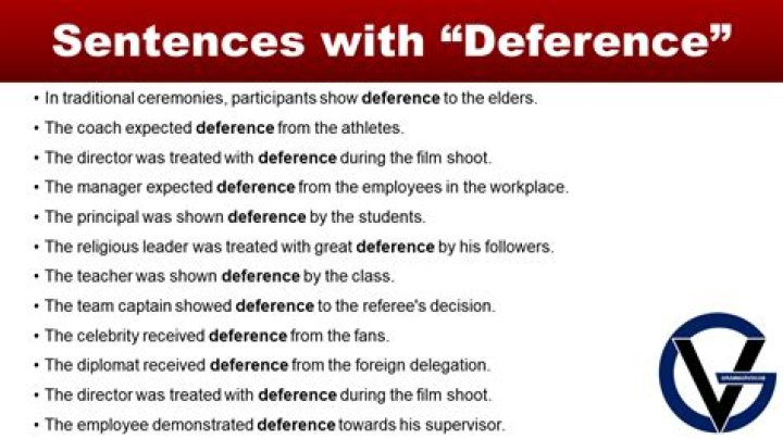 Where does deferential come from?