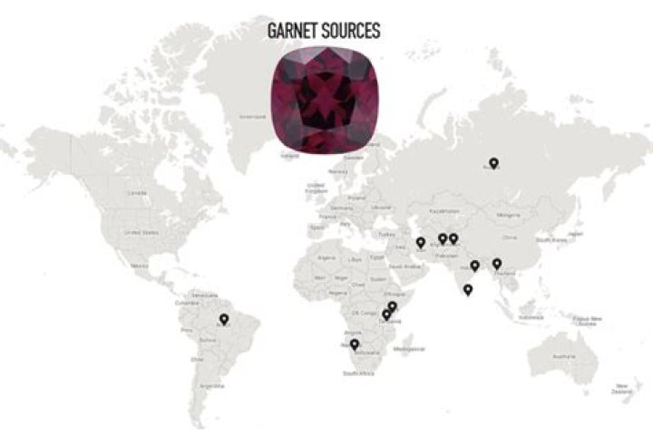 Where is garnet found?