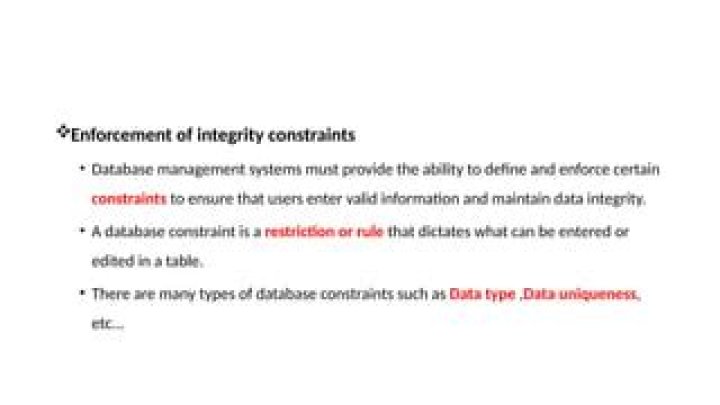 Which constraint does not enforce uniqueness?