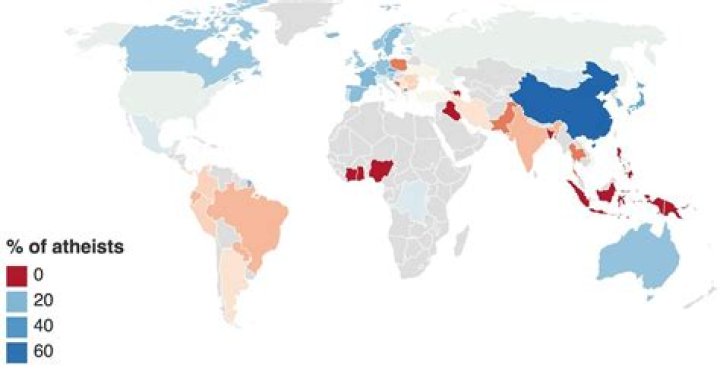 Which countries are atheist?