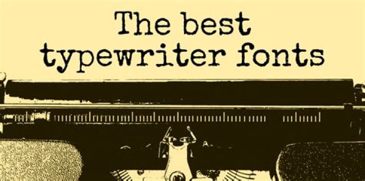 Which font looks like a typewriter?