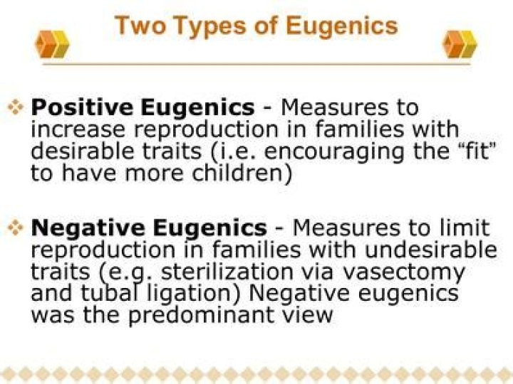 Which is positive eugenics?
