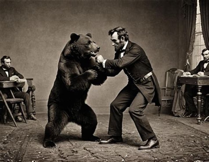 Which president wrestled a bear?