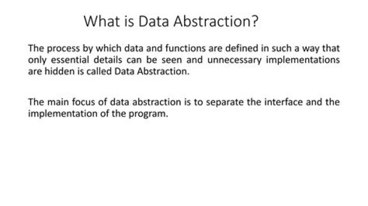 Who is data abstraction?