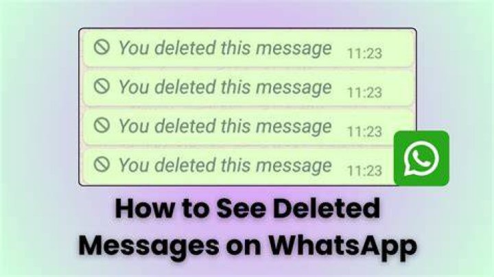 Why are messages deleted on whatsapp?