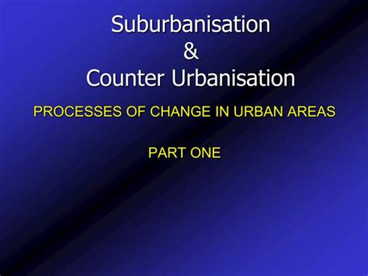 Why did suburbanisation occur?