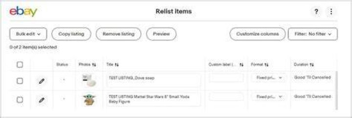 Why do ebay sellers relist items?